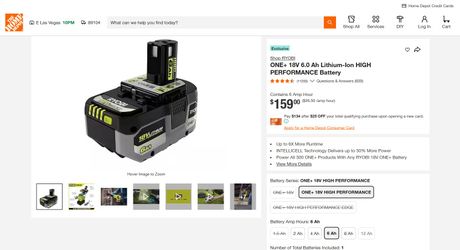 Ryobi charger and batteries bundle