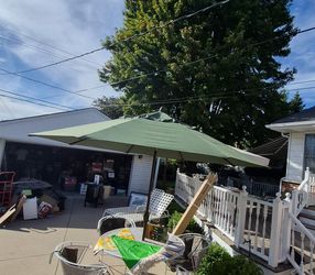 Patio 11'. " Treasure Garden " Tilting Umbrella