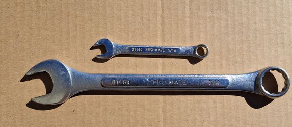Pro-mate Combination Wrenches 5/16" And 3/4"