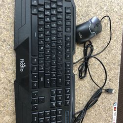 Fiodio Gaming Mouse And Keyboard 