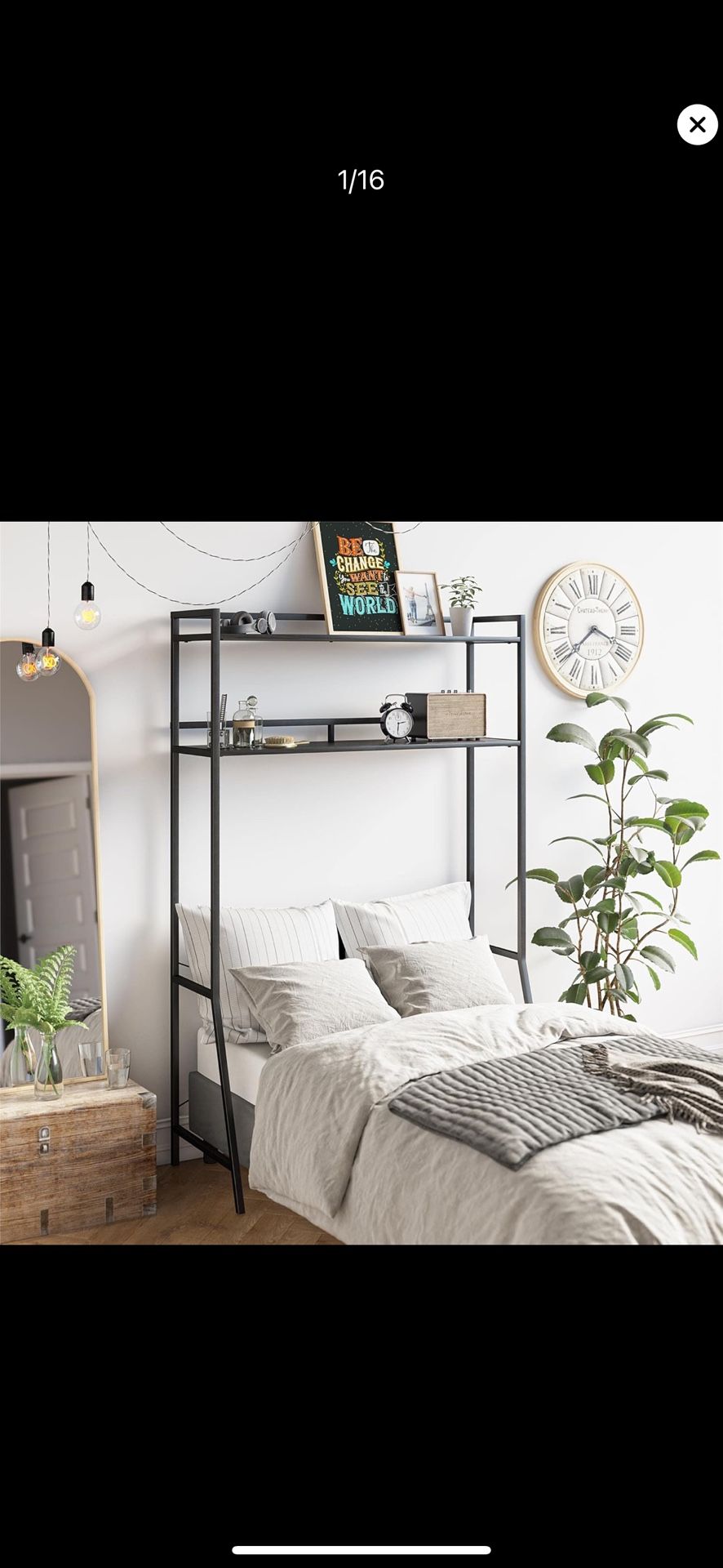 Brand New Over the Bed Storage For Twin/ Twin XL