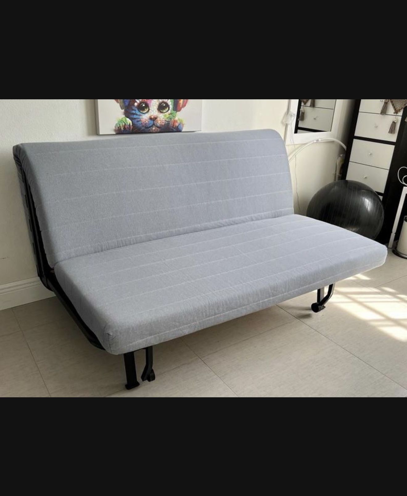 IKEA LYCKSELE LÖVÅS Sleeper Sofa Loveseat (Good condition) PICK UP IN CORNELIUS