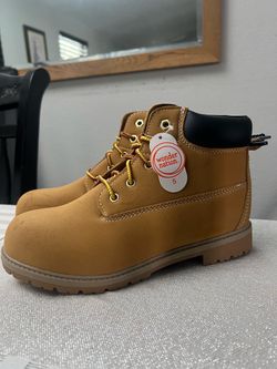 Wonder Nation Kids Work Boots Size 5