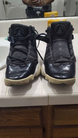 black Jordan 6 Rings