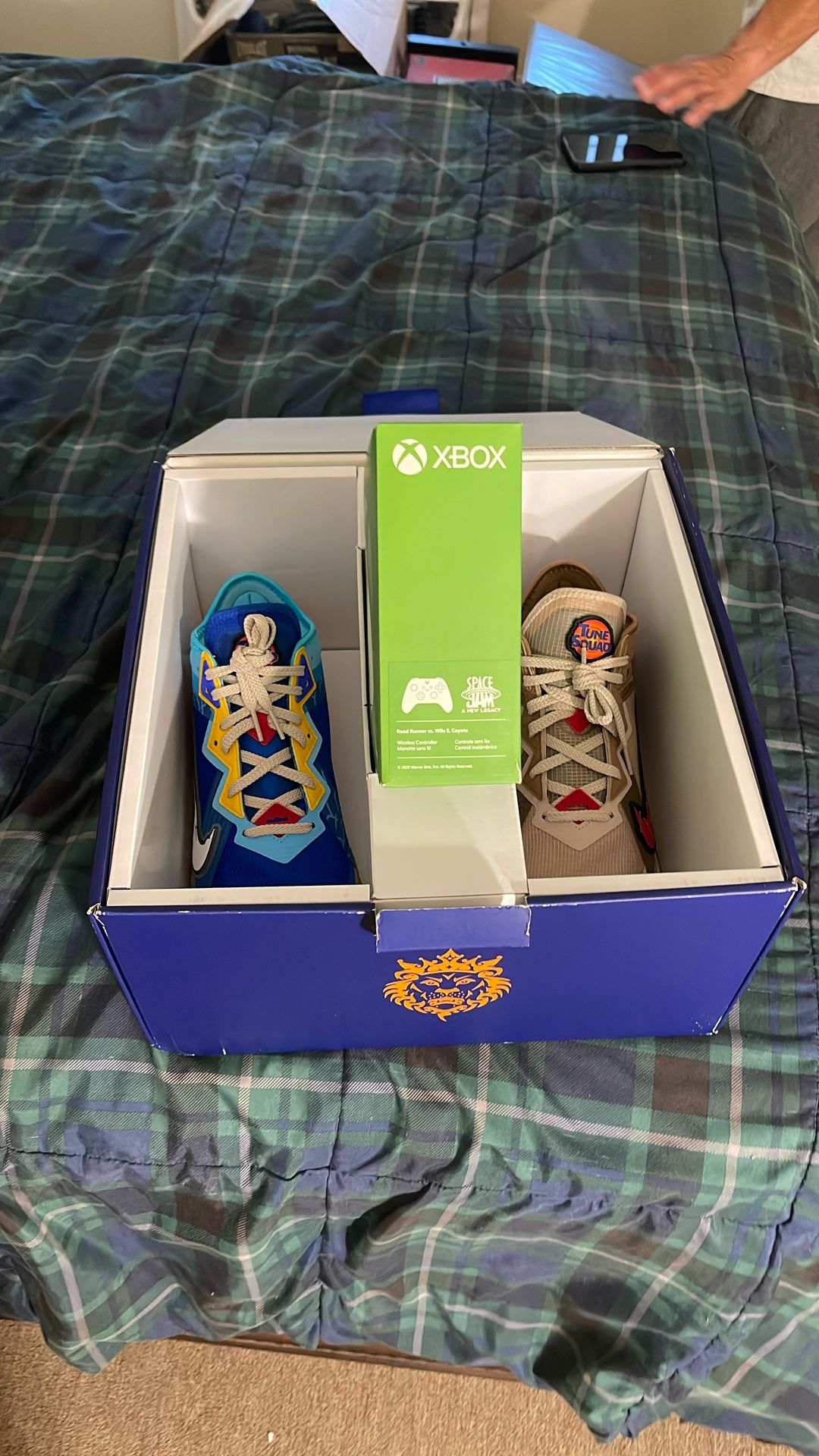 Space Jam a New Legacy sneakers with  Xbox controller