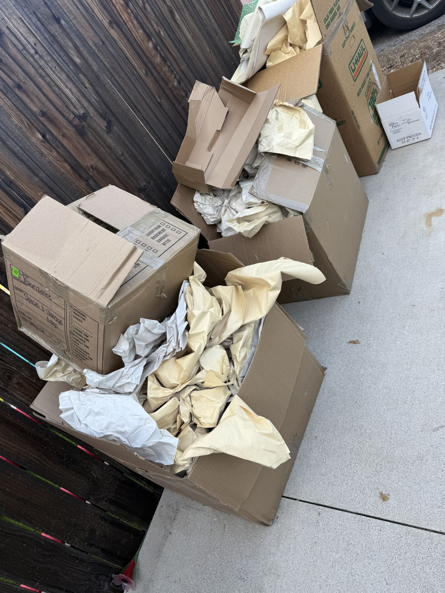 Leftover Moving Boxes