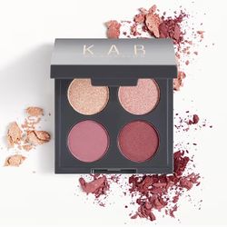 New KAB Cosmetics Pressed Pigment Eyeshadow Quad in Plum Fairy - New With Tags