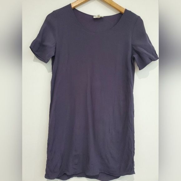 ARITIZA Wilfred Free Navy tshirt style mini dress/tunic sizeXS P2P 17&quot; 