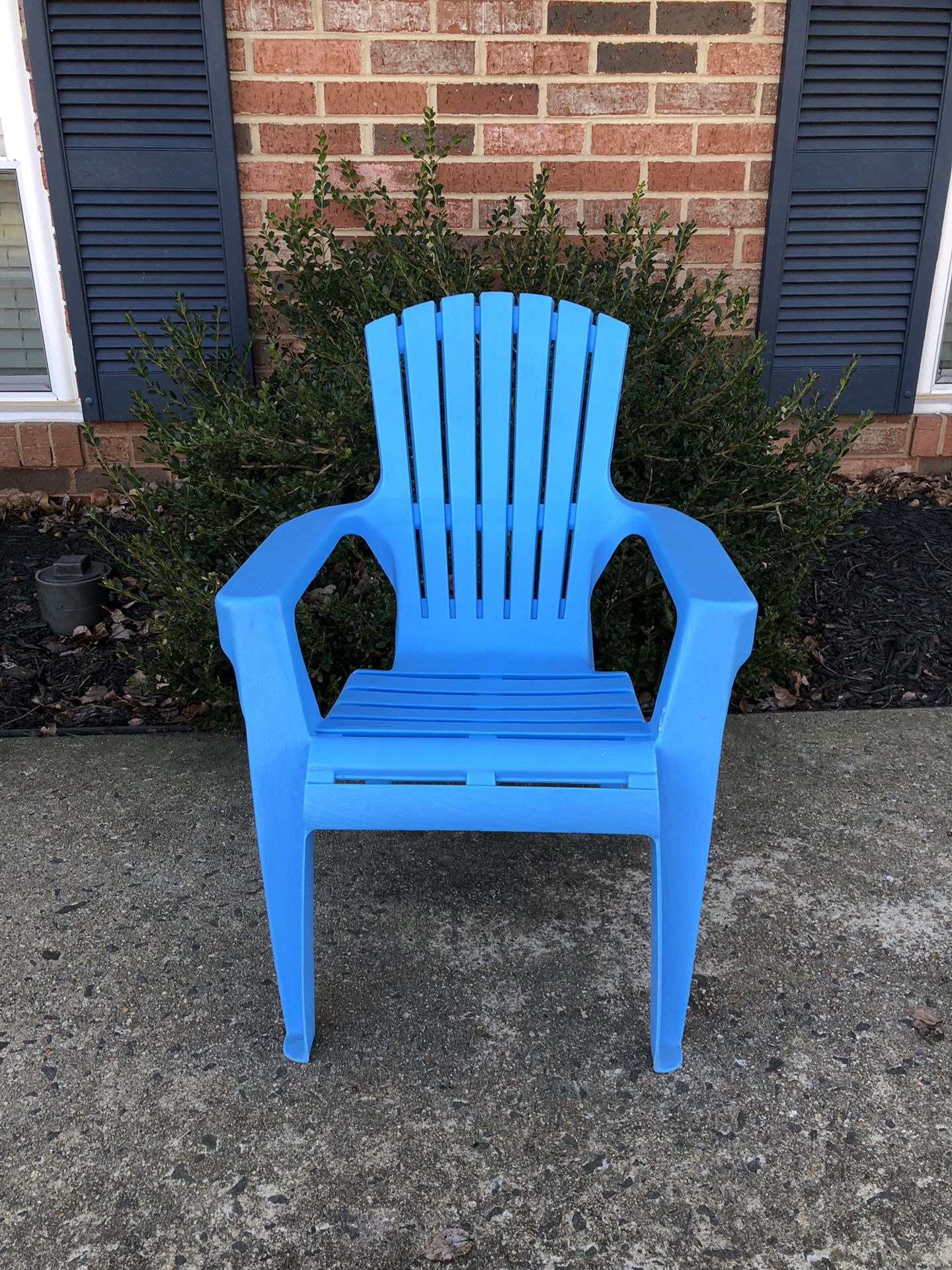 Blue plastic Kids  chair