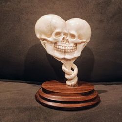Skull Heart Carving