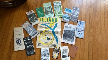 Vintage Mid-Century Travel Brochures & Maps - California, Oregon, Midwest Ephemera 1950s-1960s