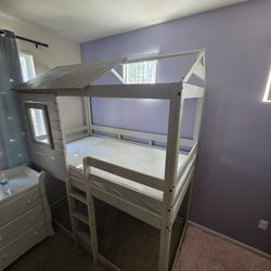 Grey Twin Bunkbed