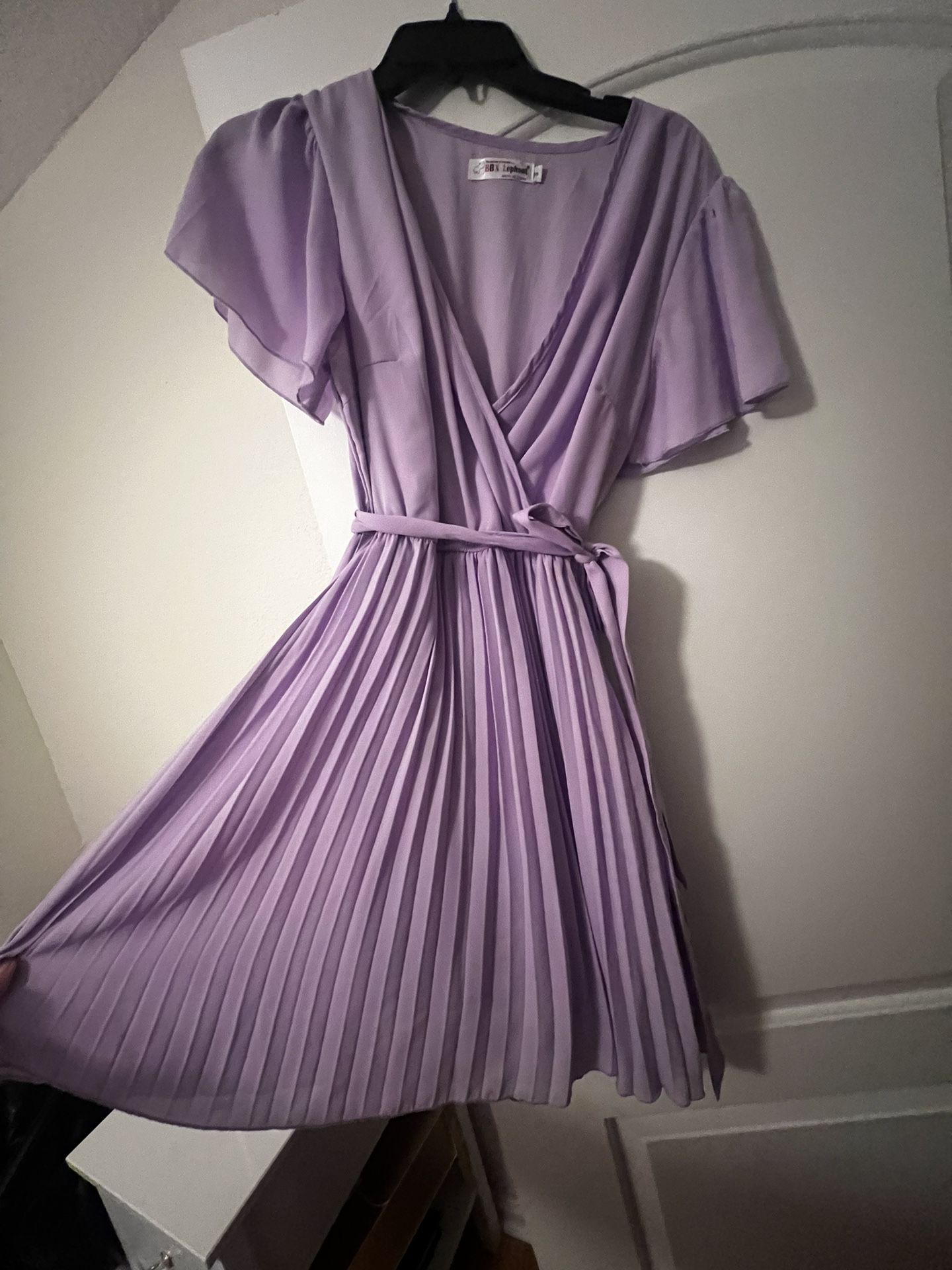 Short Lavender Cocktail Dress Size S, BBX Lephsnt