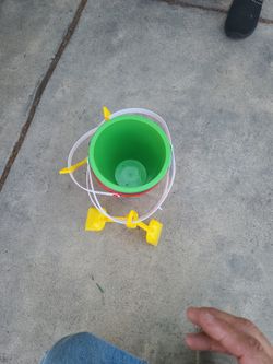 Baby sand bucket with shovel