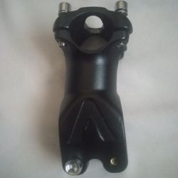 BLACK ADJUSTABLE ALUMINIUM HANDLEBAR DIAMETER RISER STEM FOR MOUNTAIN BIKE