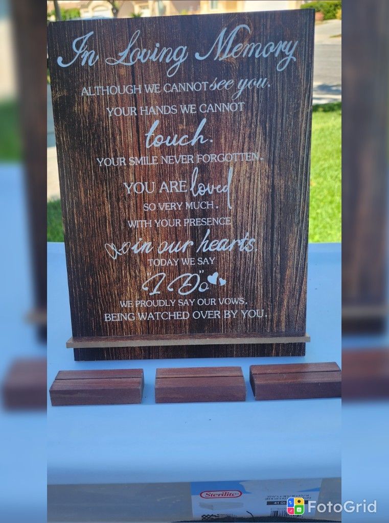 In Loving Memory Sign