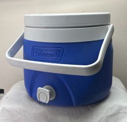 Coleman 2 Gallon Party Stacker Water Cooler Dispenser Blue with Handle