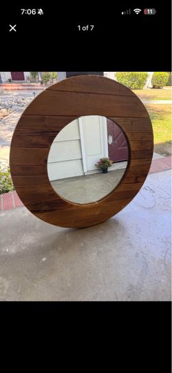 Vintage wood mirror