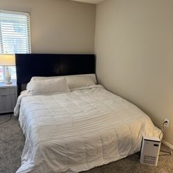 NEED GONE TODAY Cali King Bed with Leather Frame/Headboard