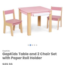 Gap Kids/ Furniture/ Toddler/ Table And Chair Set/ Toys/ New