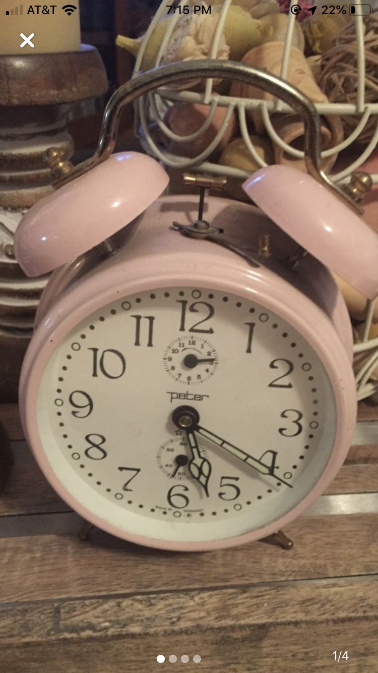 Antique peter alarm clock