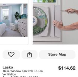 Lasko 16 in. Window Fan with EZ-Dial Ventilation