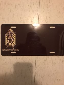 Army novelty license plate (new) make reasonable offer