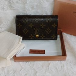 Louis Vuitton Porte Monnaie Billets Tresor Wallet Monogram