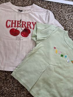 womens cropped t shirts (xs)