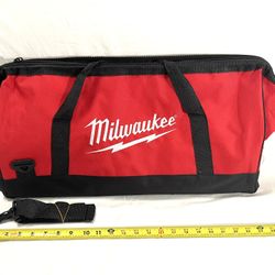 Brand new Milwaukee, seven tool capacity tool bag with shoulder strap