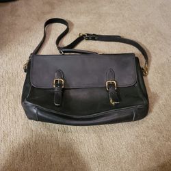 Thick Leather Laptop Shoulder Brief/bag
