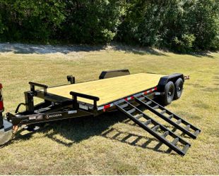 LaCosta 20x83 Texas Built Car Hauler, Equipment Trailer. Flatbed Lowboy For Sale. 20’ NEED GONE