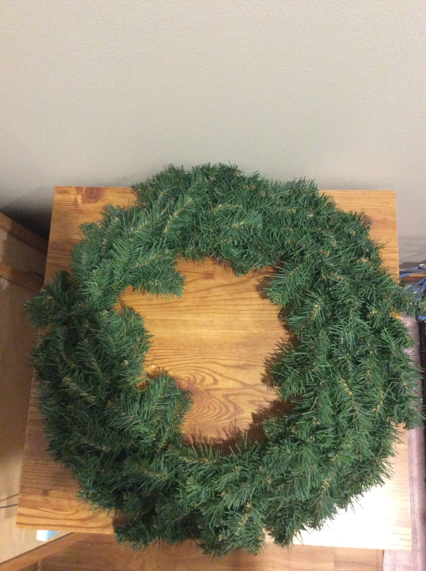 6 wreaths 21” diameter artificial