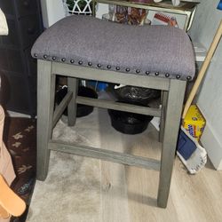 Dark Grey Stud Stool