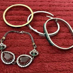 Bracelets- Kate Spade, Michael Kors, & some silver.  $20 for the lot