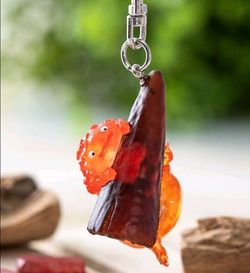 New Studio Ghibli Howl's Moving Castle Dangling Calcifer Keychain