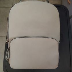 Faux leather backpack purse