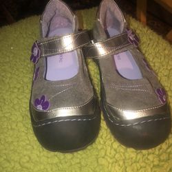 Jumping Jacks Girls Mary Jane Flower Breeze  Size 10.5C