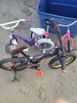 Lot of 3 Kids Bikes – Schwinn, Kazam & More