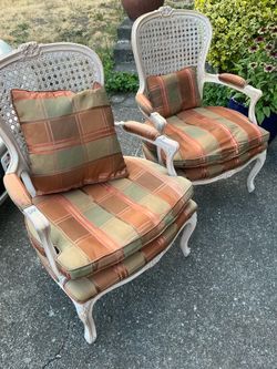 2 French Provincial Chairs Excellent condition