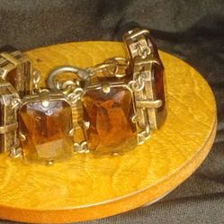 J.Crew Brown Stone Bracelet 