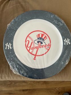 Duck House New York Yankees 10.25 Inch Melamine Dinner Plates - Set of 4