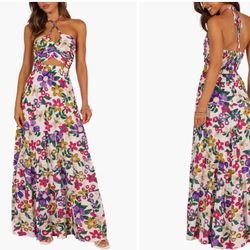 Kari Halter Crop Top & Maxi Skirt