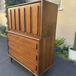 Mid Century Tall Dresser