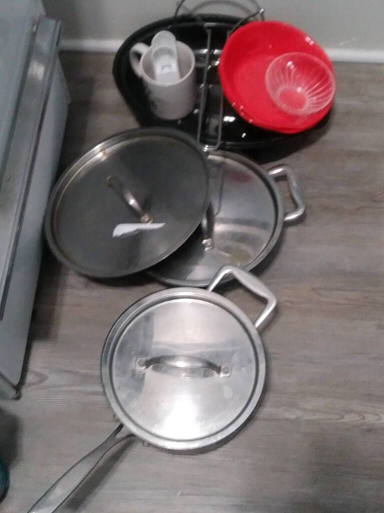 Various pots and pans free