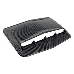Brand New Universal Hood Scoop Vent Bonnet Cover Trim Car Air Flow Decorative Carbon Fiber Look