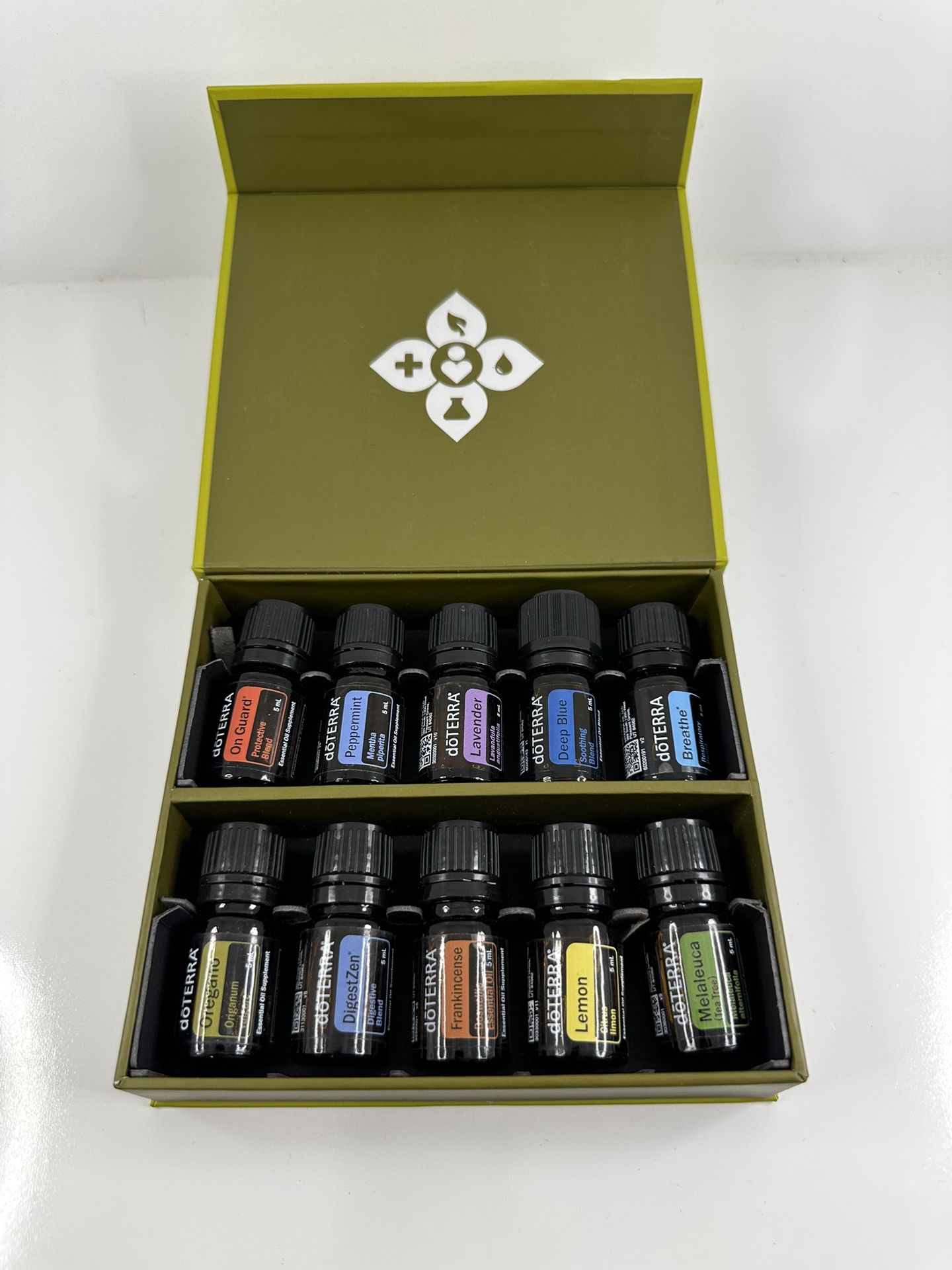 doTERRA Family Essentials Kit – 10 Essential Oils (5 mL Each) – Mostly Full