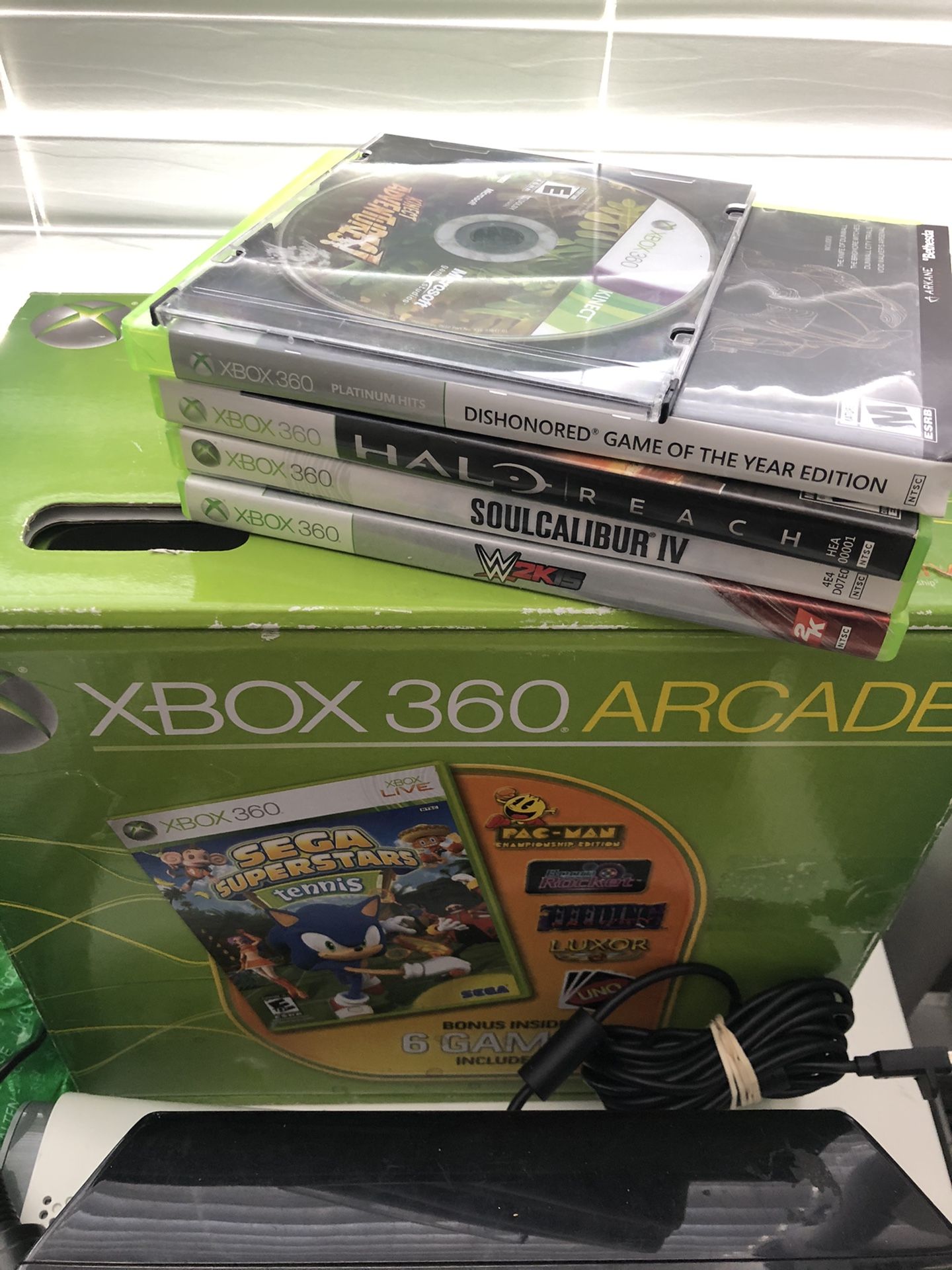 Xbox 360 arcade lot console games and more
