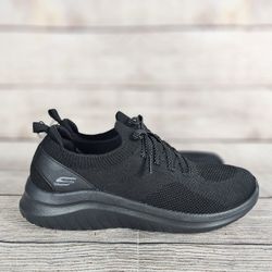 Skechers Womens Black Slip On Sneakers Ultra Flex 2.0 Size 9.5 (149186R) NWOB