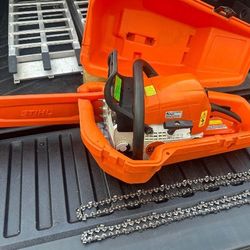 Stihl MS290 57cc 18” chainsaw + case